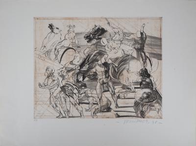 Claude WEISBUCH : Massacre, 1978 - Gravure originale signée 2