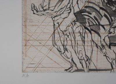 Claude WEISBUCH : Massacre, 1978 - Gravure originale signée 2
