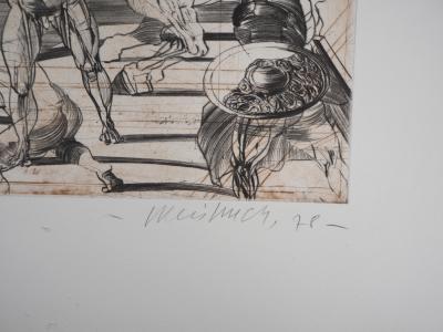 Claude WEISBUCH : Massacre, 1978 - Gravure originale signée 2