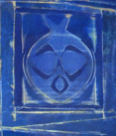 Max ERNST (d’après) - Vase bleue, 1958 - Pochoir en couleurs 2