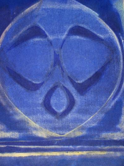 Max ERNST (d’après) - Vase bleue, 1958 - Pochoir en couleurs 2