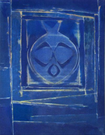 Max ERNST (after) - Vase bleue, 1958 - Stencil in colours 2