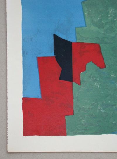 Serge POLIAKOFF - Composition rouge, verte et bleue, 1961 - Lithographie originale 2