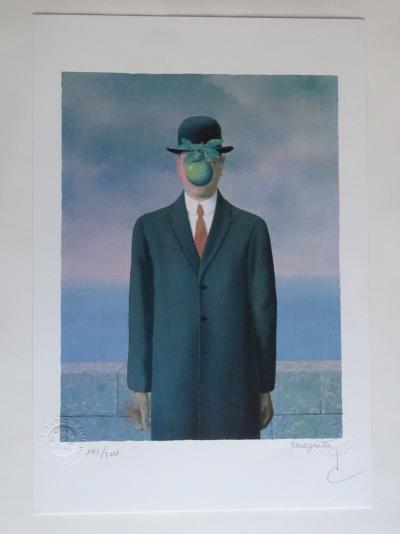 René MAGRITTE (d’après) - Le Fils de L’homme - Lithographie 2