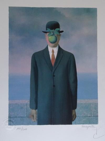 René MAGRITTE (d’après) - Le Fils de L’homme - Lithographie 2