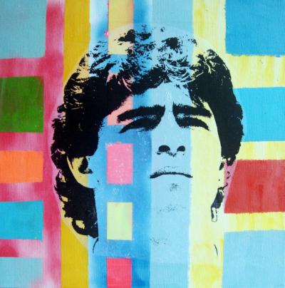 PyB - Maradona, 2020 - Acrylique sur toile 2