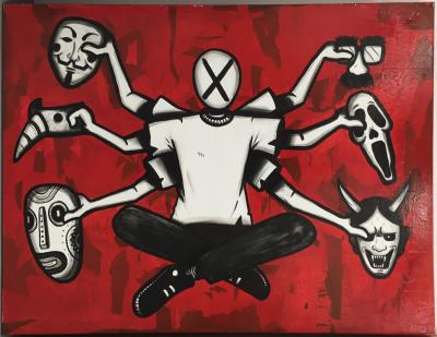 MARA - Sans titre - Technique mixte sur toile 2