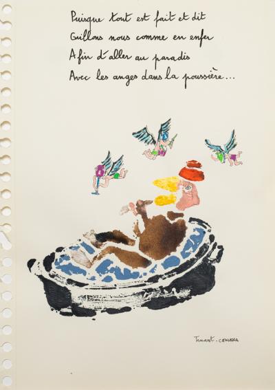 André CERVERA - Journal d’un confiné 37 - Technique mixte sur papier 2