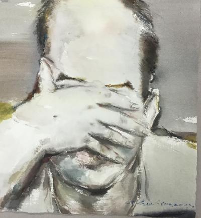 Baoxun LI - Sans titre, 2017 - Peinture sur papier 2