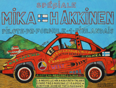 Jean TOURLONIAS - Spéciale Mika Hakkinen - Huile sur toile 2