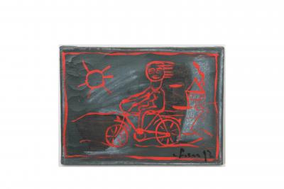 Didier CHENU - La bicyclette - Acrylique sur toile 2