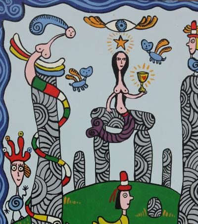 Jean-Paul BAUDOIN - Le Chaman féticheur, 2000 - Acrylique sur panneau 2