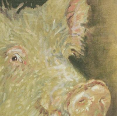 Jacques DEAL - Cochons anglais n°1, 2003 - Huile sur toile 2