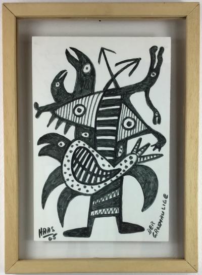 Kurt HAAS - Der gross Maulige, 2005 - Technique mixte 2