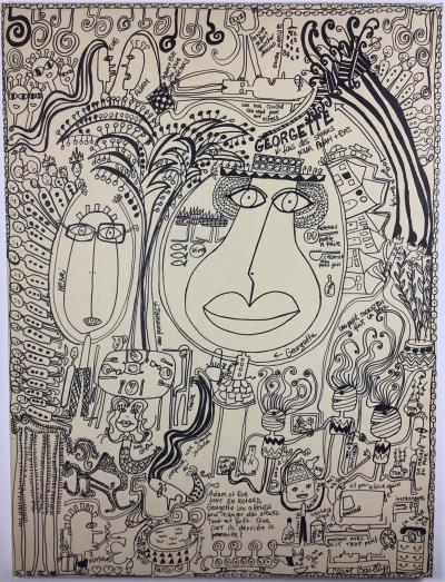 Carole BAILLY - Georgette, 1997 - Feutre sur papier 2