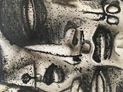 Jone HOPPER  - Le guerrier - Technique mixte sur toile 2