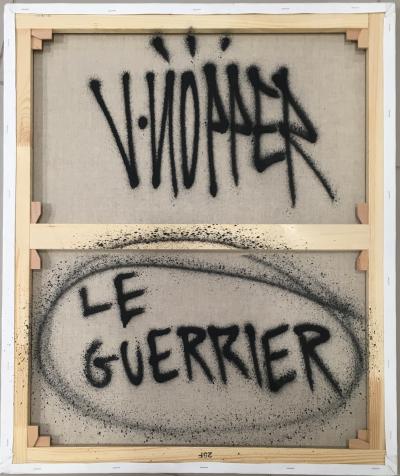 Jone HOPPER  - Le guerrier - Technique mixte sur toile 2