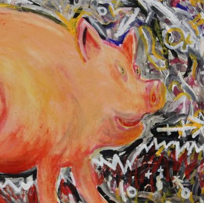 Robert CHAUSSE - Lard singulier, 2004 - Acrylique sur toile 2