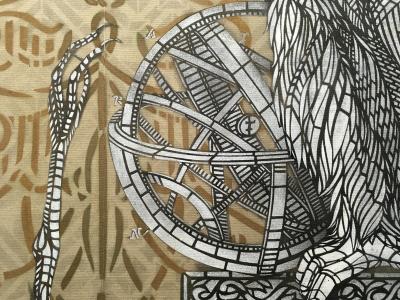Monkeybird - Sans titre - peinture aérosol sur toile 2