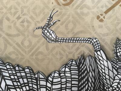 Monkeybird - Sans titre - peinture aérosol sur toile 2
