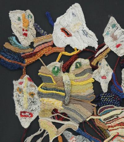 Marie-Rose LORTET - Les p’tites têtes en l’air, 1984 - Tricot 2
