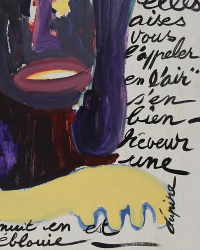Catherine DUPIRE  - Texte - Acrylique sur panneau 2