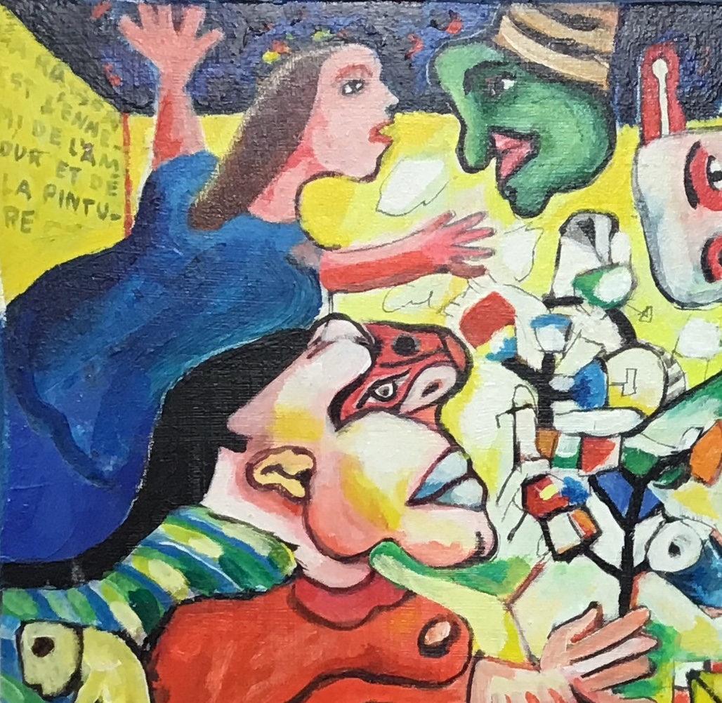 Mario CHICHORRO Personnages Acrylique sur aggloméré de bois Art — free download