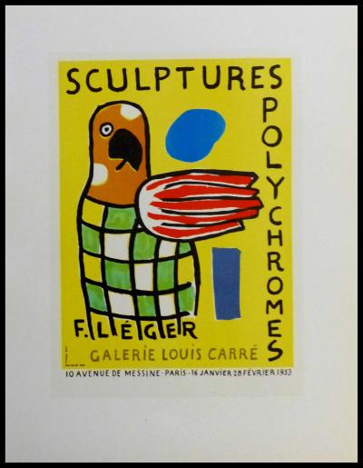 Fernand LEGER  (d’après) - Sculptures polychromes galerie Louis Carré, 1959 - Lithographie 2