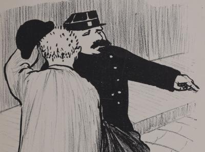 Félix VALLOTTON -  Le renseignement, 1894 - Original lithograph 2