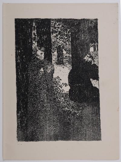 Ker Xavier ROUSSEL- Femme dans les bois, 1894 - Original lithograph 2