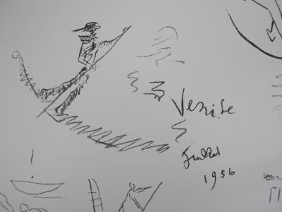 Jean COCTEAU - Venise, Lithographie, signée 2