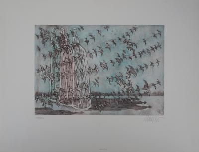 Lars BO - Dames de lumières, 1992 - Gravure originale signée au crayon 2