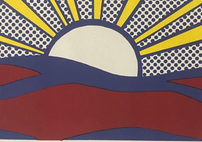 Roy LICHTENSTEIN - Sunrise, 1965 - Lithographie offset signée à la main 2