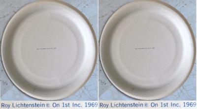 Roy LICHTENSTEIN - Assiettes en carton, 1969 2