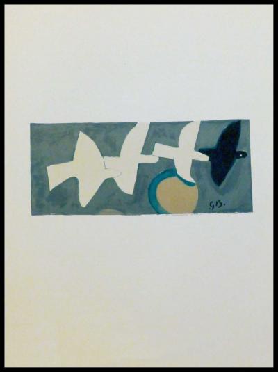 Georges BRAQUE (d’après) - Les oiseaux, 1959, lithographie 2
