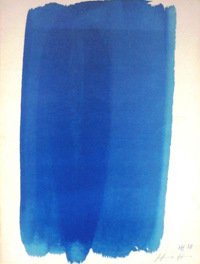 Hans HARTUNG Bleu 1961  Lithographie offset signée 2