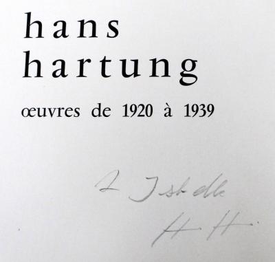 Hans HARTUNG Bleu 1961  Lithographie offset signée 2