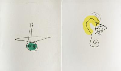 Joan MIRO - Artigas-Terre de grand feu,1956 - 2 Lithographies originales 2