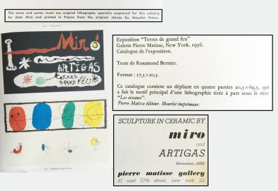 Joan MIRO - Artigas-Terre de grand feu,1956 - 2 Lithographies originales 2