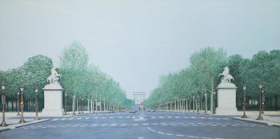 Arnaud D’AUNAY - L’arc de triomphe, 1991 - Tempera sur toile 2