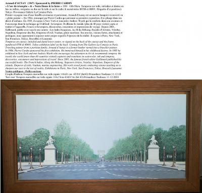 Arnaud D’AUNAY - L’arc de triomphe, 1991 - Tempera sur toile 2