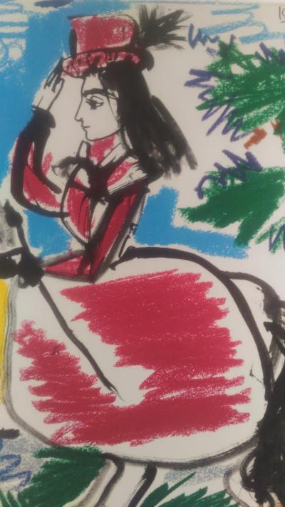 Pablo Picasso (d'aprés) - Lithographie Toros y toreros 1961  