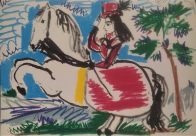 Pablo Picasso (d'aprés) - Lithographie Toros y toreros 1961  
