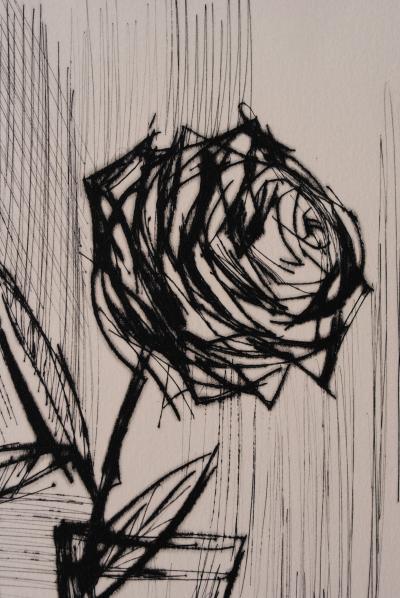 Bernard BUFFET : La Rose noire, 1961 - Gravure signée au crayon 2