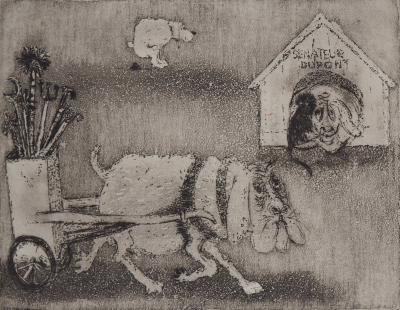 Lars BO : Sénateur Dupont - Gravure originale signée au crayon 2