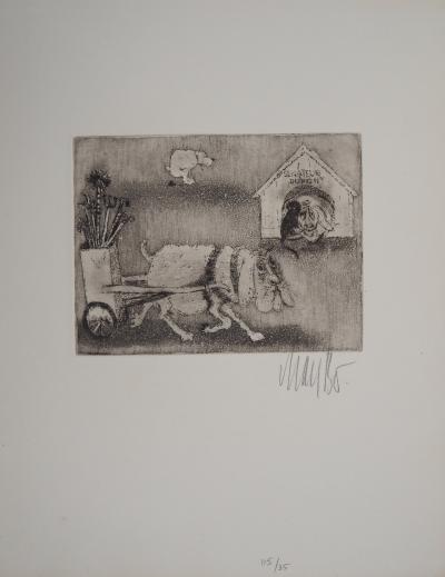 Lars BO : Sénateur Dupont - Gravure originale signée au crayon 2