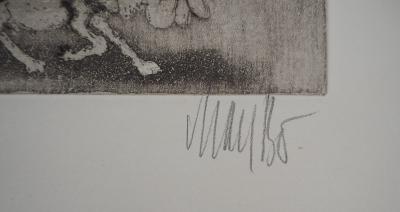 Lars BO : Sénateur Dupont - Gravure originale signée au crayon 2