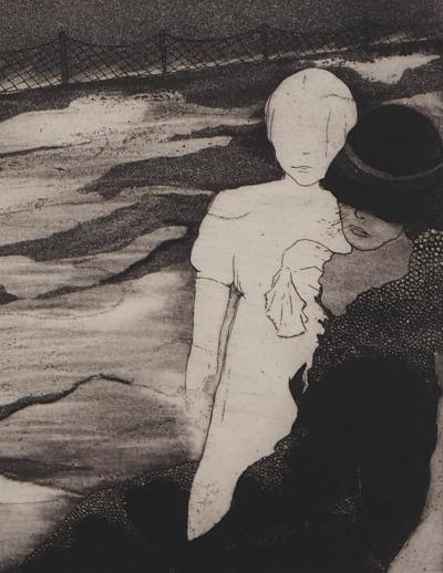 Gillian GOCKING : Zelda, 1974 - Gravure originale signée au crayon 2