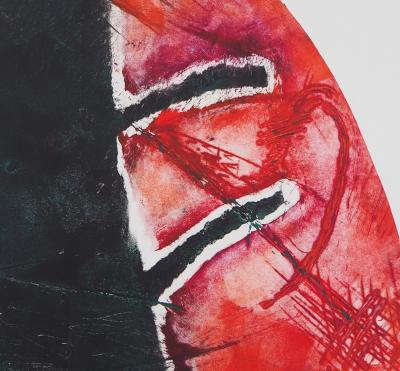 June BURCHELL : Blood judge, 1990 - Gravure originale signée au crayon 2