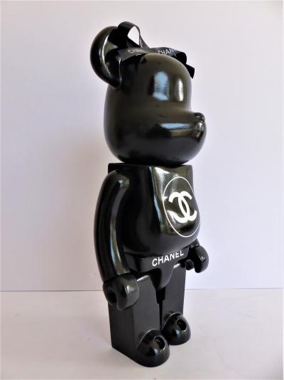 K.Howesy - Be@rbrick CHANEL Black - Medicom Toy 400%  - Sculpture 2